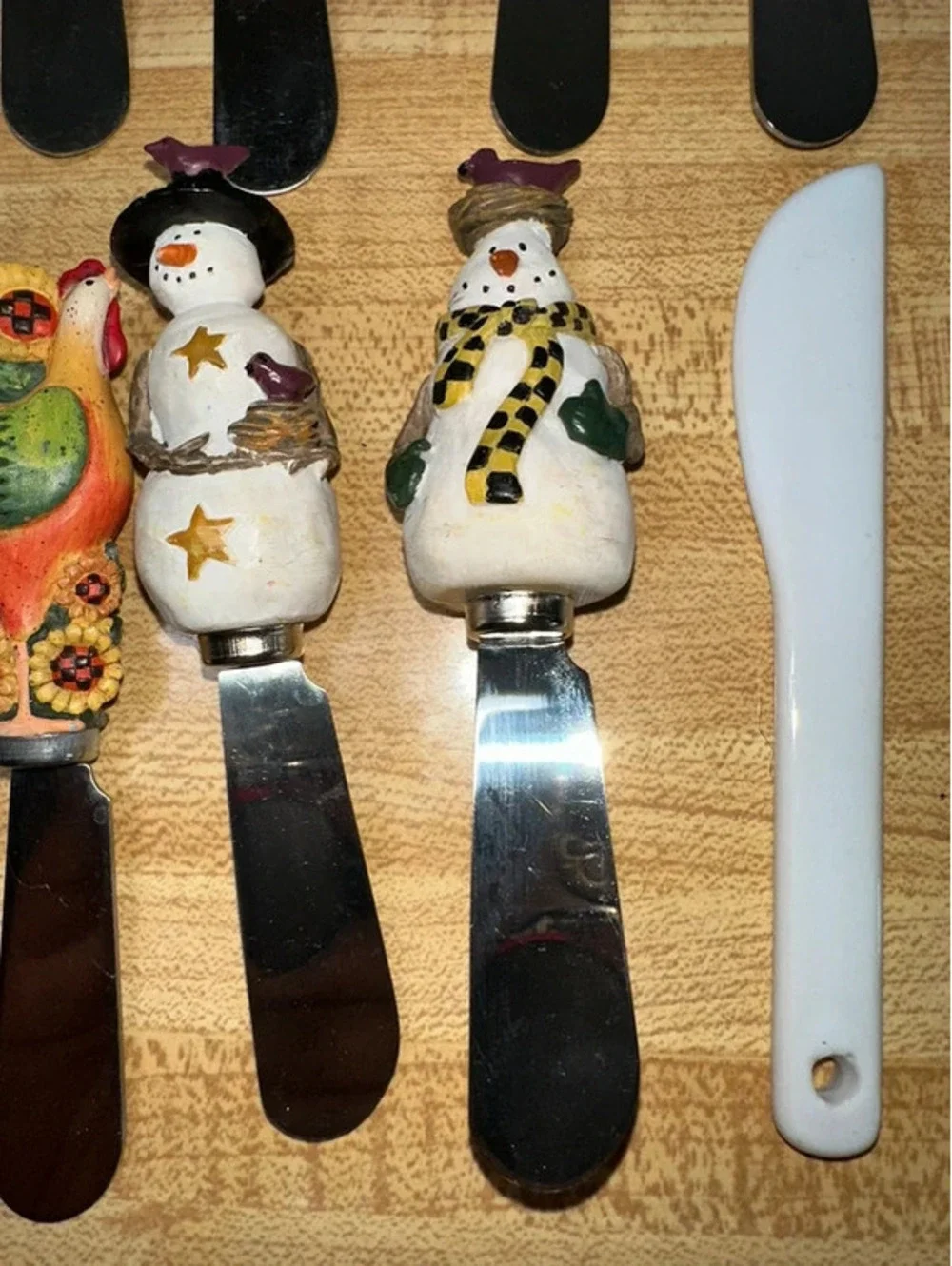 Vintage Collection 9 Novelty Cheese Spreader Knives